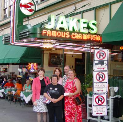 Marina, Yvonne, Susie, Kerry, and Rebbeca at Jakes in Portland