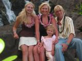 Kim and kids in Hawaii- Rachel, Presley, and Aubrey,3 yrs.
