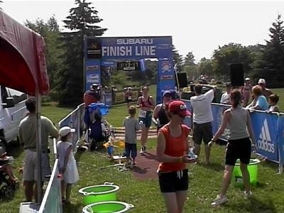 And crossing the finish line