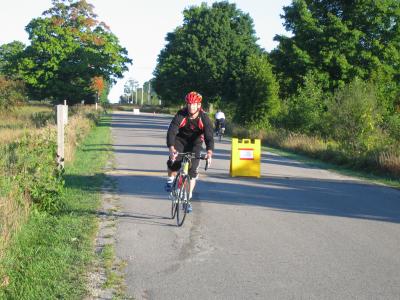 Practice ride to check the bike