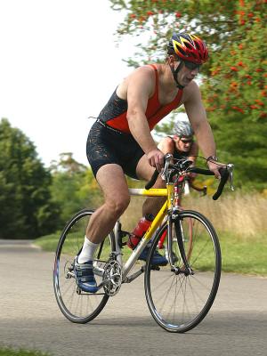 Looking very cool on the bike