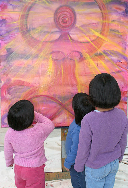 Children with painting