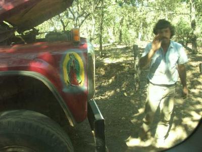 0733-Lumber Truck and Driver Taking a Break.jpg