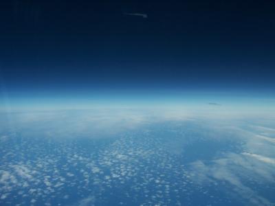 Curvature of earth from 50,000 feet