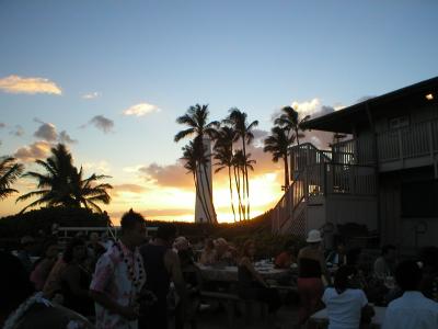 Sunset from luau