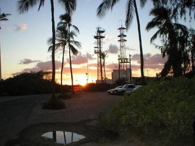 Sunset from luau