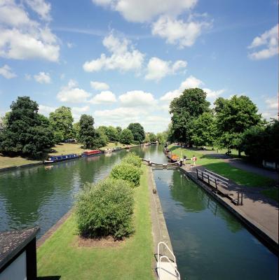 River Cam, near the lock (Cambs, UK)