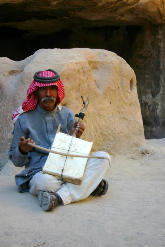 Bedouin musician, Little Petra