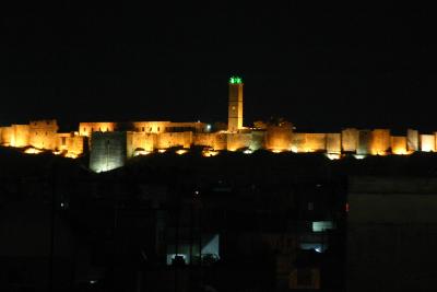 Aleppo Citadel by night