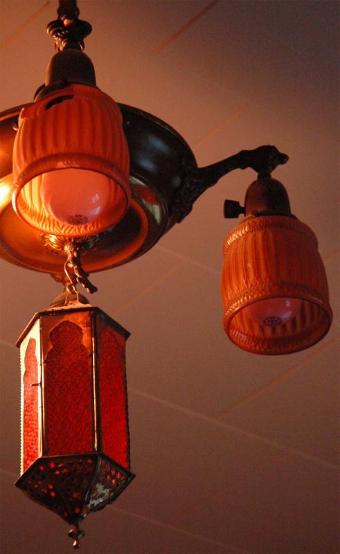 Lamp in Amber Tones