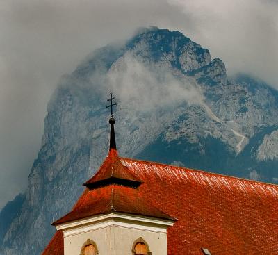 Church-spire-on-mountain