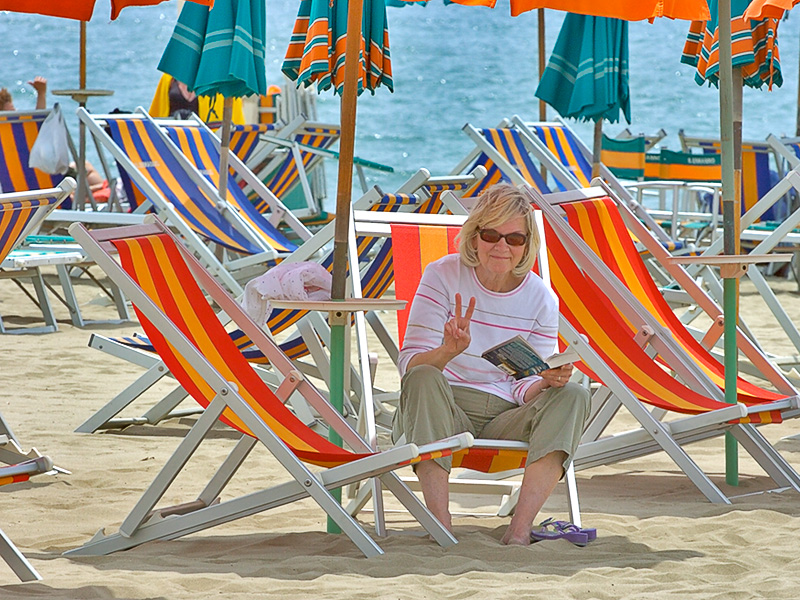Reading On The Beach