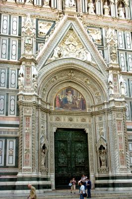 Front entrance to the duomo
