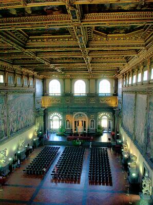 Assembly hall in the Uffizi Gallery