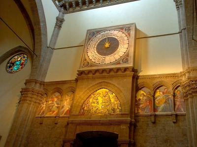 Interesting clock in the Duomo