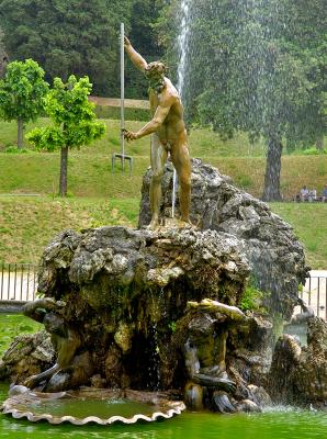 Fountain in Boboli Garden Pond