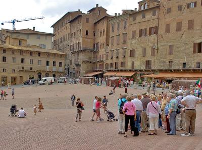 Plaza In Center of Siena