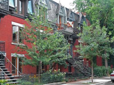 Typical houses in Montreal