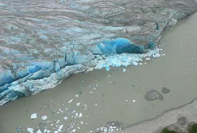 Recently Calved Glacier in Alaska