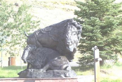 Bison Sculpture, National Museum of Wildlife Art, Jackson Hole