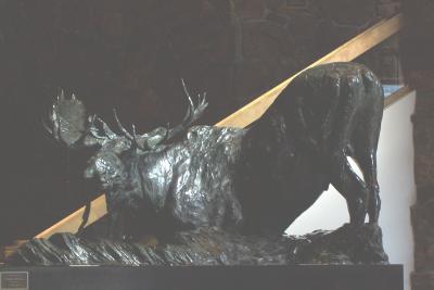 Moose sculpture