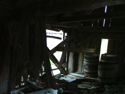 Inside an old Boathouse