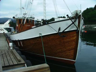 A typical Norwegian fishing boat from the past