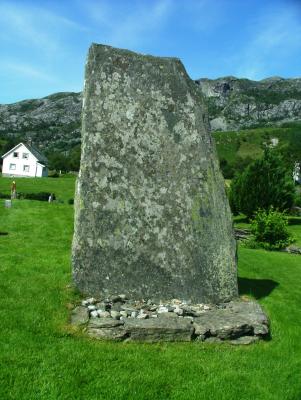 Megaliths-Stone with Alter -Westerly Directed- marked during WW2 with H7 - King Haakon the 7 and some other old inscriptions