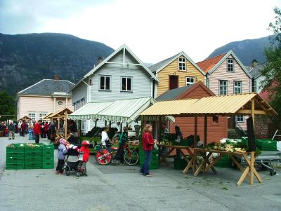 Market in Laerdal