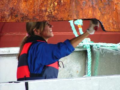 A Viking Girl preserving HurtigRuten-LLVT MS Trollfjord