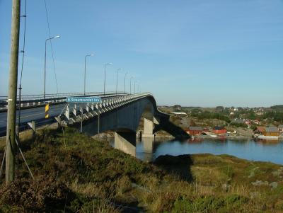 Nord Straumsundet bro 20 meter hy