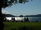 Queen Mary  2 - Leaving Bergen