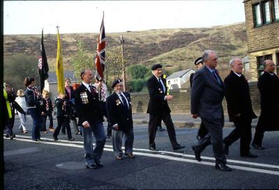 Rememberance Parade in Mossley N 17