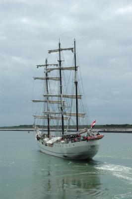 Tall Ship Thalassa Blue