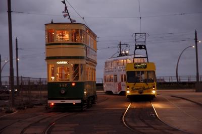 Blackpool Trams with Lights