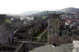 Top of Conway Castle in North Wales