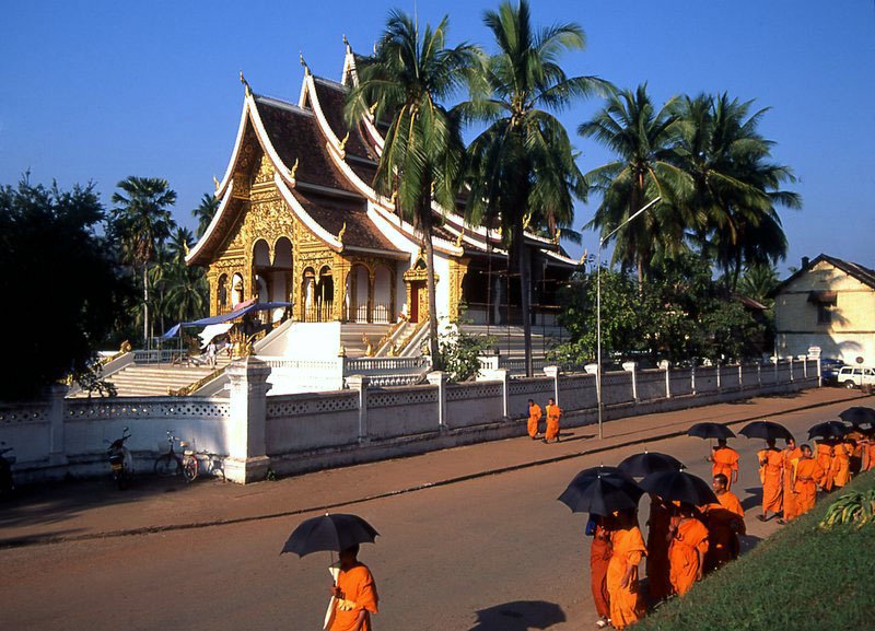 Temple and monks