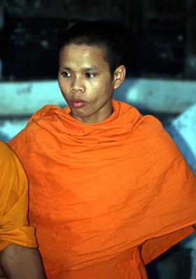 young laotian monk