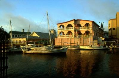 early morning Belize City