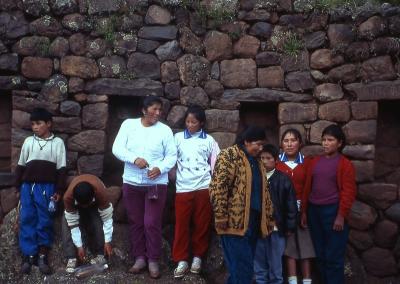 tourists from Lima visiting Pisac