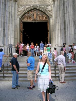 Me outside St. Patrick's cathedral