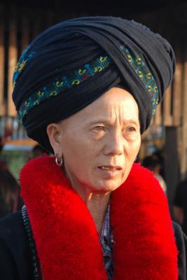 Lady at market in Laos