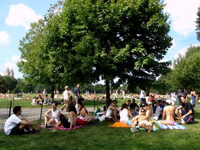 242 farofada no central park com 21 brasileiros e uma espanhola