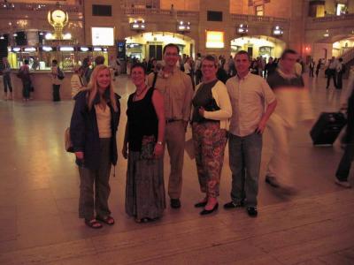 Anita, Margie, Mark, Jan and Christopher in Grand Central Station, NYC.