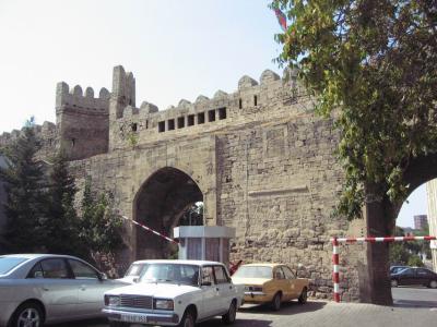 Old City wall in Baku.