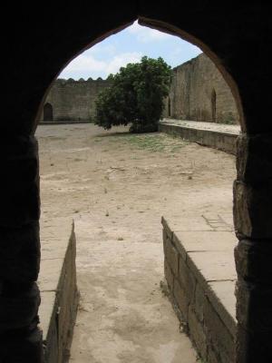 From within a chamber at Ateshgah.