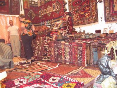 In the lair of the carpet sellers...