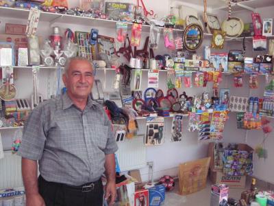 An English-speaking man who runs a shop in Quba.  He gave me a free bottle of perfume.