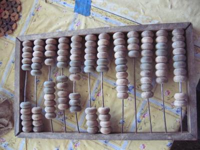 Abacus at the roadside restaurant.