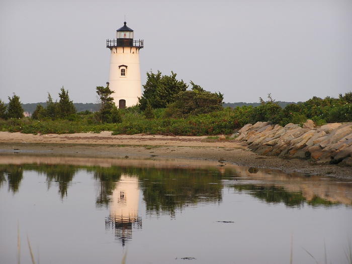 Reflections of Edgartown Lighthouse.JPG